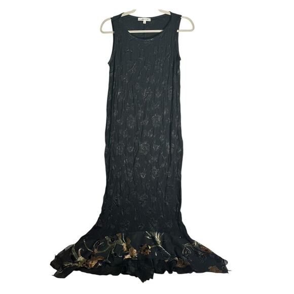 Spencer Alexis‎ Sz 10 Vintage Jacquard Mermaid Maxi Dress Velvet Lace Whimsygoth - Picture 1 of 13